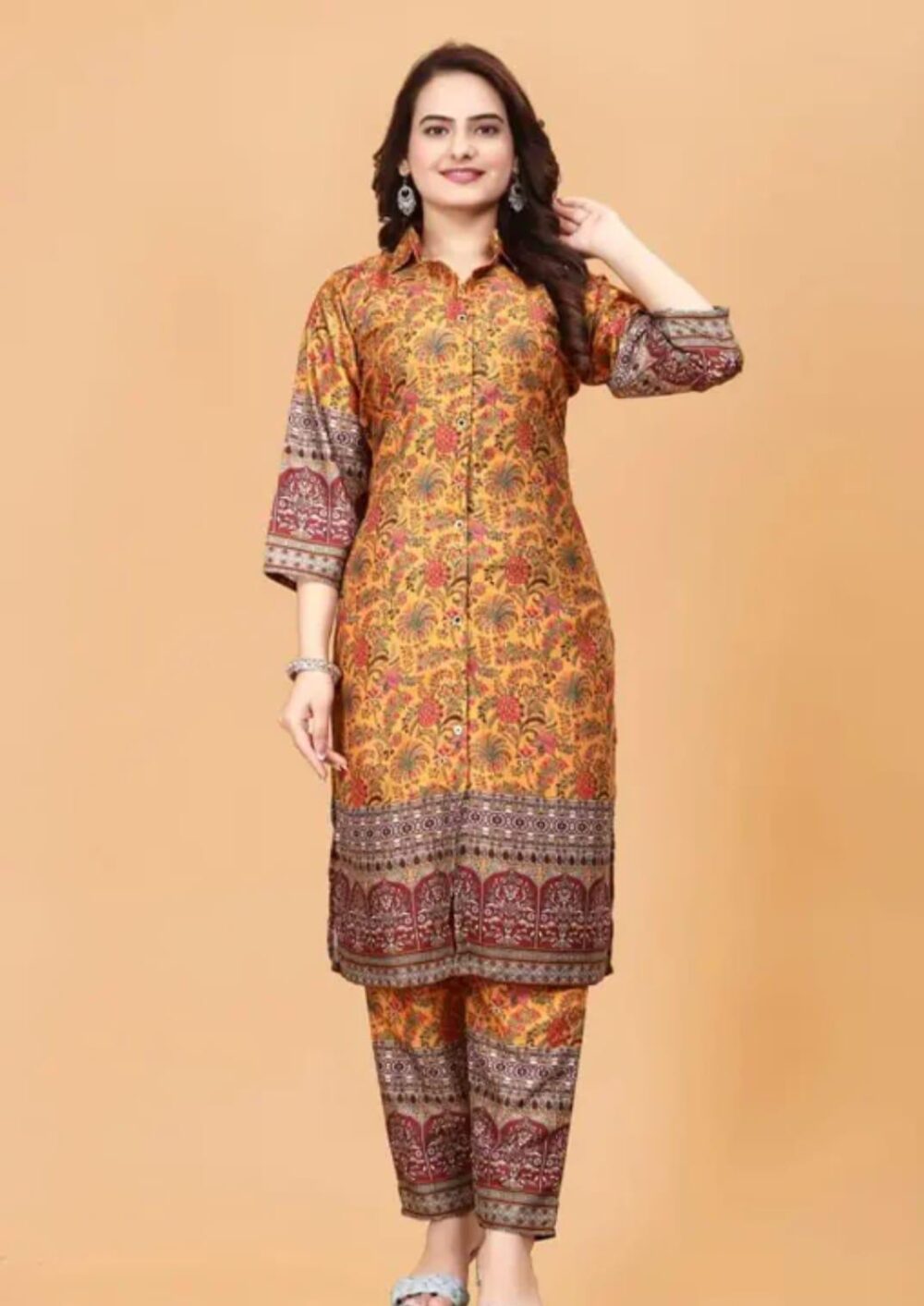 Zehra Kurti Set – Embroidered Elegance in Two Pieces - Image 4