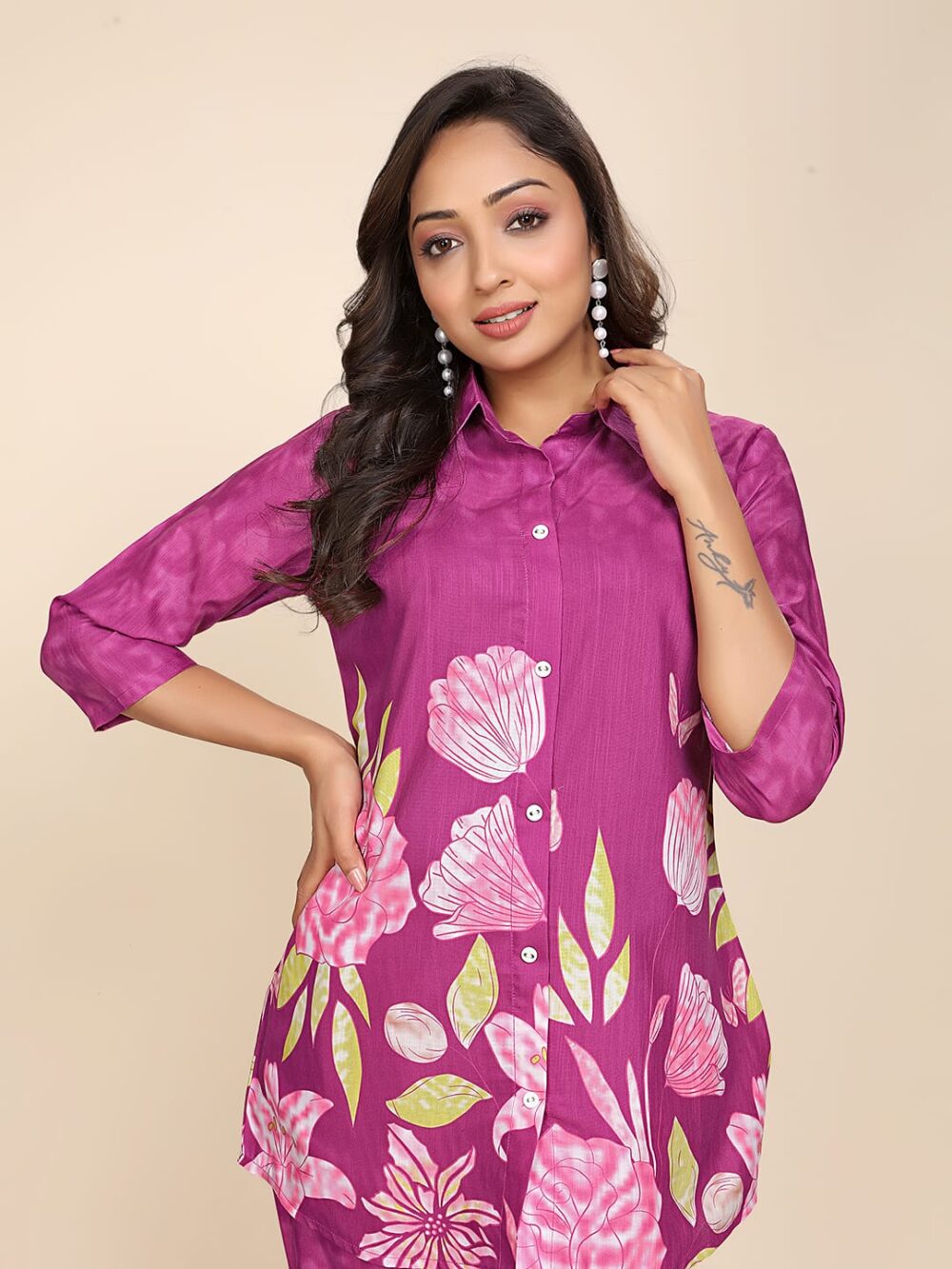 Pink Bloom Co-ord Set